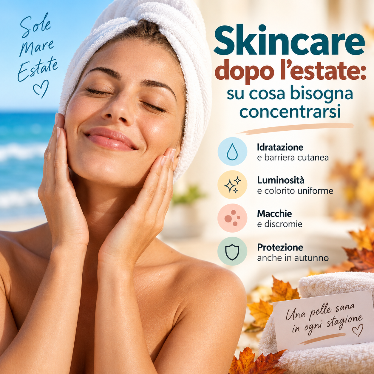 Skincare dopo l’estate: su cosa bisogna concentrarsi
